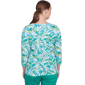 Womens Ruby Rd. Paradise Cove Tossed Leaves Embellished Tee - image 2