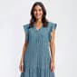 Womens Sami & Jo Sleeveless Geo Henley Ruffle Hem Shift Dress - image 4