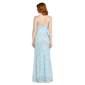 Juniors Morgan &amp; Co. Sequin Paiette 3D A-Line Dress w/ Slit-Blue - image 2