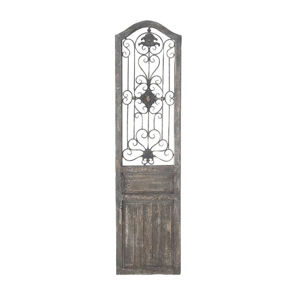 9th & Pike® Brown Rustic Distressed Arbor Gate Wall Decor