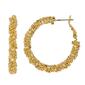 Design Collection Crystal Wrapped Hoop Earrings - image 1