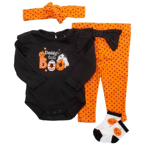 Baby Unisex (3-9M) Baby Essentials 4pc. Daddy''s Boo Legging Set - image 
