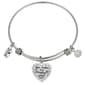 Shine You Make Me Happy Flower Crystal Two-Tone Bangle Bracelet - image 2