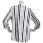Womens Cure 3/4 Sleeve Stripe Two Pockets 1/2 Zip Blouse - image 2