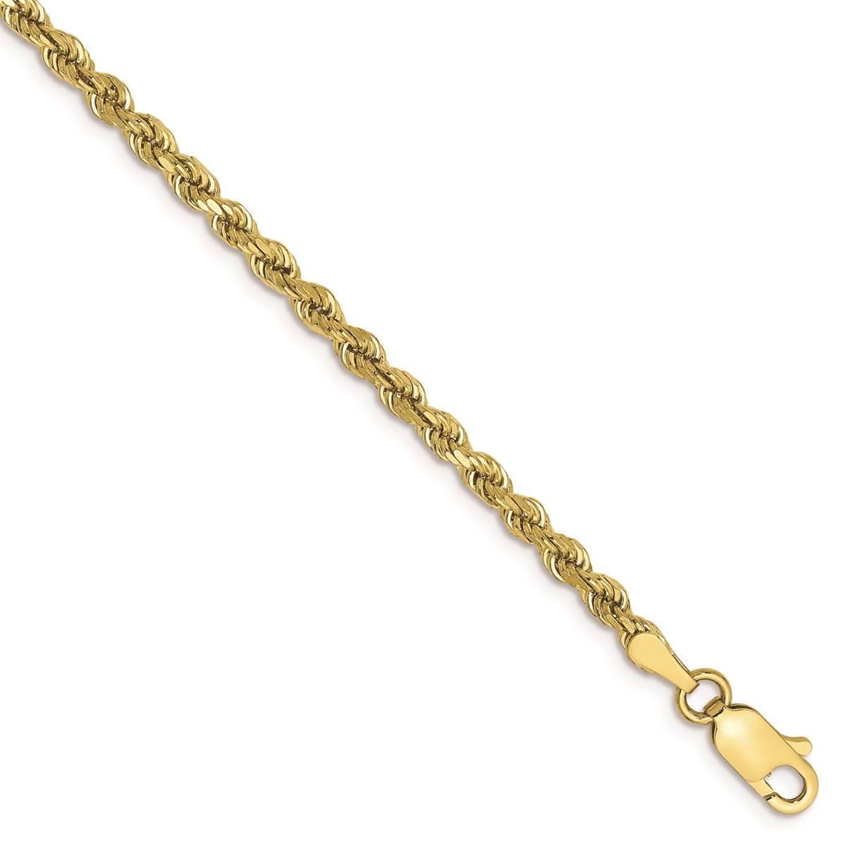 Gold Classics™ 10kt. 2.75mm Diamond-cut Rope Chain...