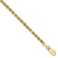 Gold Classics&#40;tm&#41; 10kt 2.75mm Diamond-cut Rope Chain Bracelet - image 1