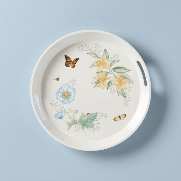 Lenox® Butterfly Meadow® Melamine Round Tray - image 