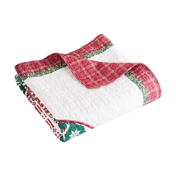 Greenland Home Fashions™ Ugly Sweater Patchwork Throw Blanket