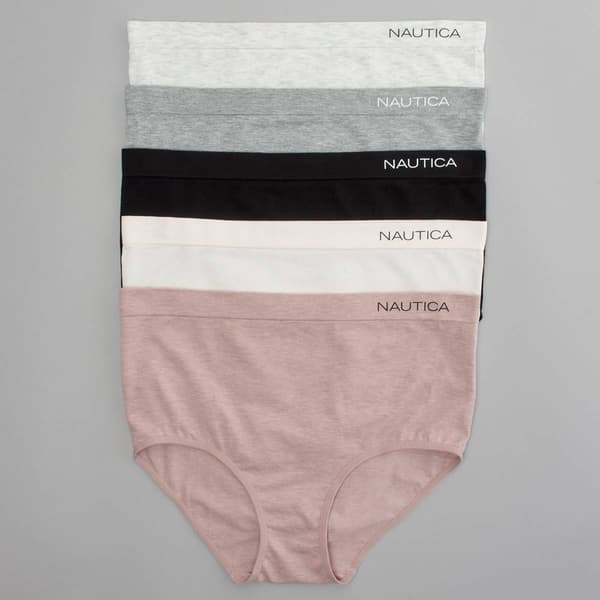 Plus Size Nautica 5pk. Seamless Brief Panties NT6547-5PKE - image 