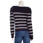Juniors Pink Rose Jersey Marilyn Pullover Sweater - Stripes - image 2