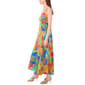 Womens MSK Sleeveless Tropical Challis Smock Back Midi Dress - image 3