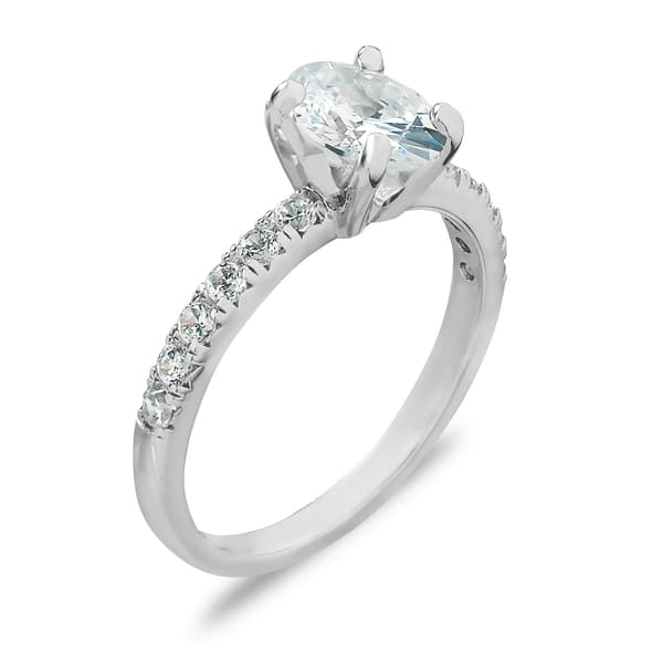 Forever New White Cubic Zirconia Solitaire Engagement Ring