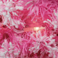 Northlight 24in. Pre-Lit Flocked Pink Pine Christmas Wreath - image 5