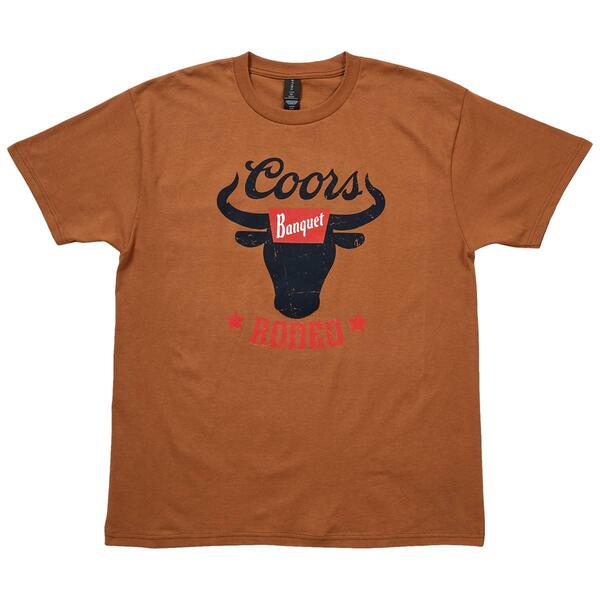Mens Coors Rodeo Bull Graphic Tee - image 