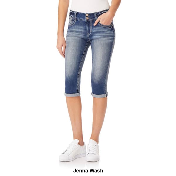 Juniors Wallflower Luscious Curvy Rolled Capri Jeans