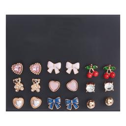 Ashley 9pr. Multi Stud Earring Set