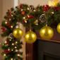 Northlight 4in. Shiny Vegas Gold Christmas Ball Ornament - image 3