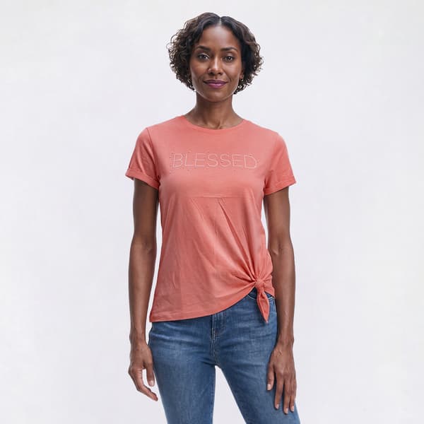 Womens Bare Your Soul By Sweet Soul Short Sleeve Blessed Tee - image 