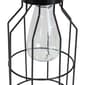 Northlight Seasonal 9.5in. Outdoor Geometric Edison Solar Lantern - image 4
