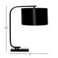 9th & Pike® Black Metal Traditional Table Lamp with Fabric Shade - image 11