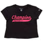 Girls (7-16) Champion(R) Short Sleeve Baby Tee - Black - image 1