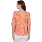 Womens Ruby Rd. Hothouse Florals Tie Sleeve Paisley Blouse - image 2