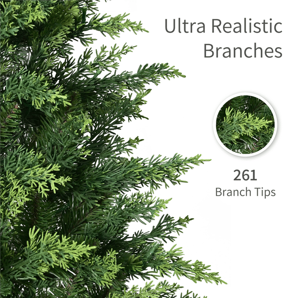 Puleo International 4ft. Dual-Color LED Potted Christmas Tree