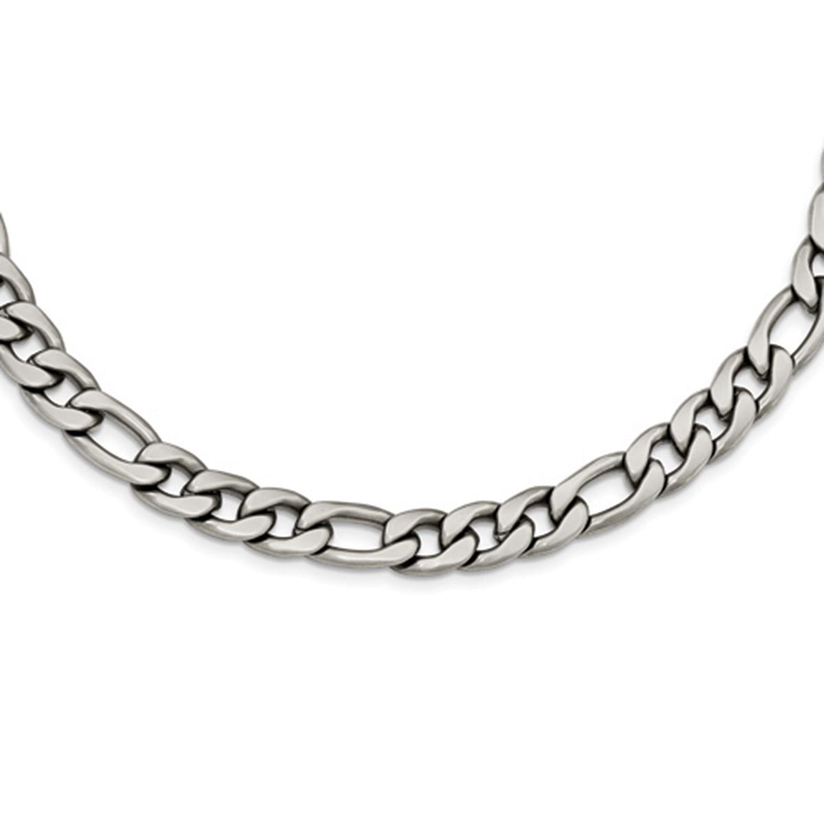 Mens Gentlemen's Classics(tm) Figaro Satin Finished Chain Necklace