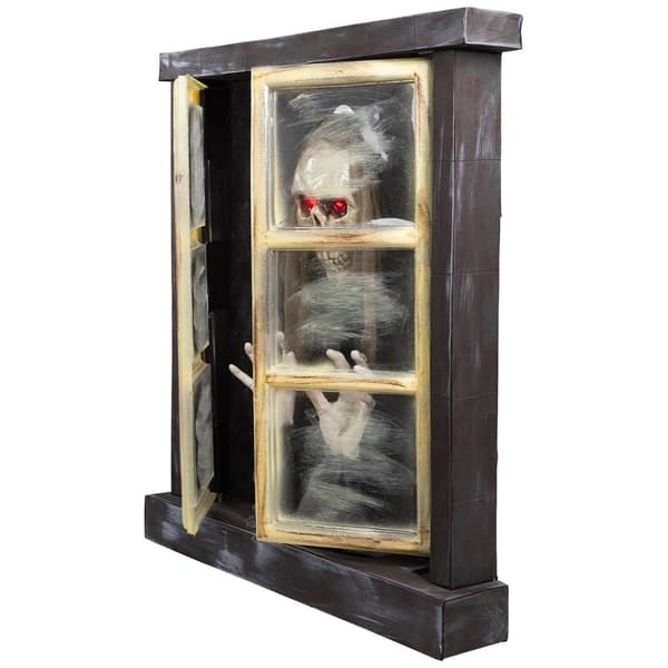 Northlight Seasonal 29in. Animated Opening Window Halloween Décor