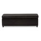 Baxton Studio Full Leather Storage Bench Ottoman - image 6