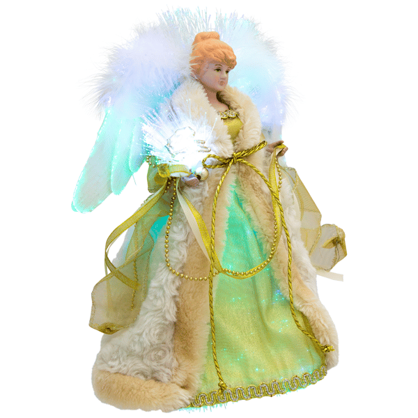 Northlight Color Changing Gold Christmas Angel Tree Topper