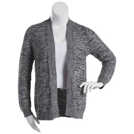 p/h11/23 Womens Hasting & Smith Long Sleeve Marled Cardigan