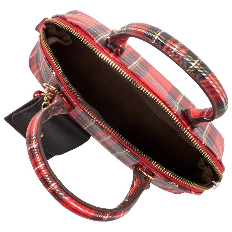 DS Fashion Plaid Small Dome Crossbody