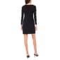 Womens MSK Cutout Long Sleeve Rhinestone Surplice A-Line Dress - image 2