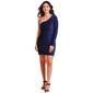 Juniors Emerald Sundae Siren One Shoulder Sheath Dress - image 1