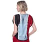Womens DKNY Sleeveless Drape Neck Tie Dye Color Block Blouse - image 2