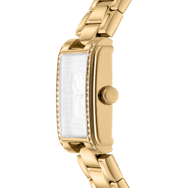 Womens DKNY Crystal Accented Dial Gold Watch - DK1L140M0025