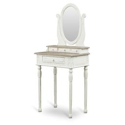 Baxton Studio Anjou Dressing Table & Mirror