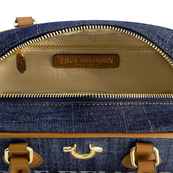 True Religion Denim Logo Mini Satchel Crossbody Bag
