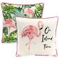 Jordan Manufacturing On Island Time Flamingo Outdoor Throw Pillow - image 4