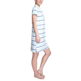 Womens Hanes&#174; Polo Cool Stripe Nightshirt