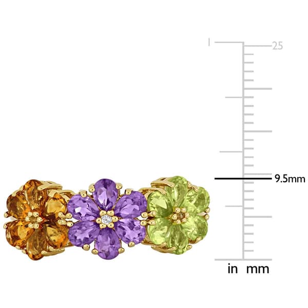 Sophia B 2 3/4ctw. Floral Multi-Gemstone Ring