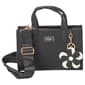 Gloria Vanderbilt Small Carryall Satchel w/ Flower Keychain - image 2