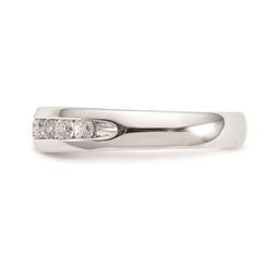 Pure Fire 14kt. White Gold Lab Grown 11-Stone Channel Band