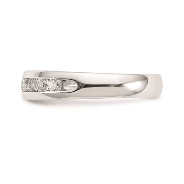 Pure Fire 14kt. White Gold Lab Grown 11-Stone Channel Band