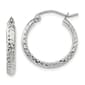 Gold Classics(tm) 14kt. White Gold 18mm Hoop Earrings - image 1
