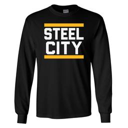 Mens Tailgate Steel City Long Sleeve Tee