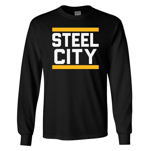 Mens Tailgate Steel City Long Sleeve Tee - image 
