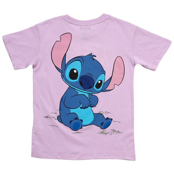 Girls (7-16) Disney Short Sleeve Stitch Front & Back Tee