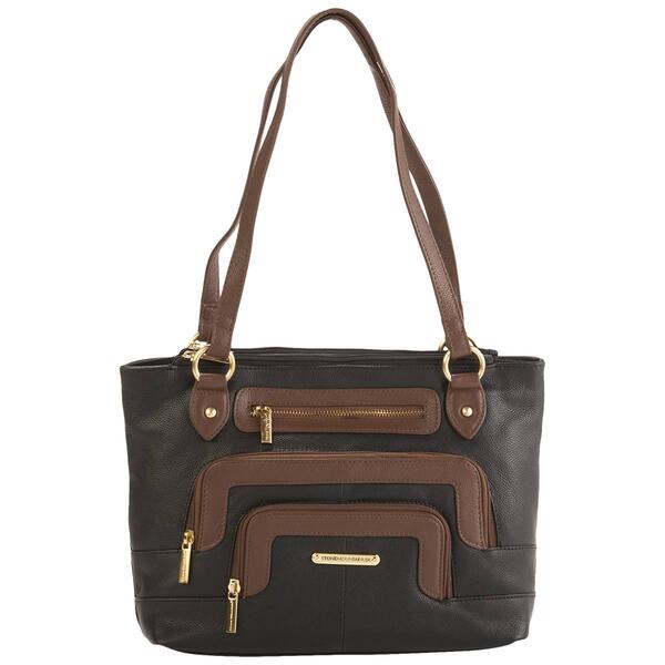Stone Mountain Montauk East/West Color Block Tote - image 